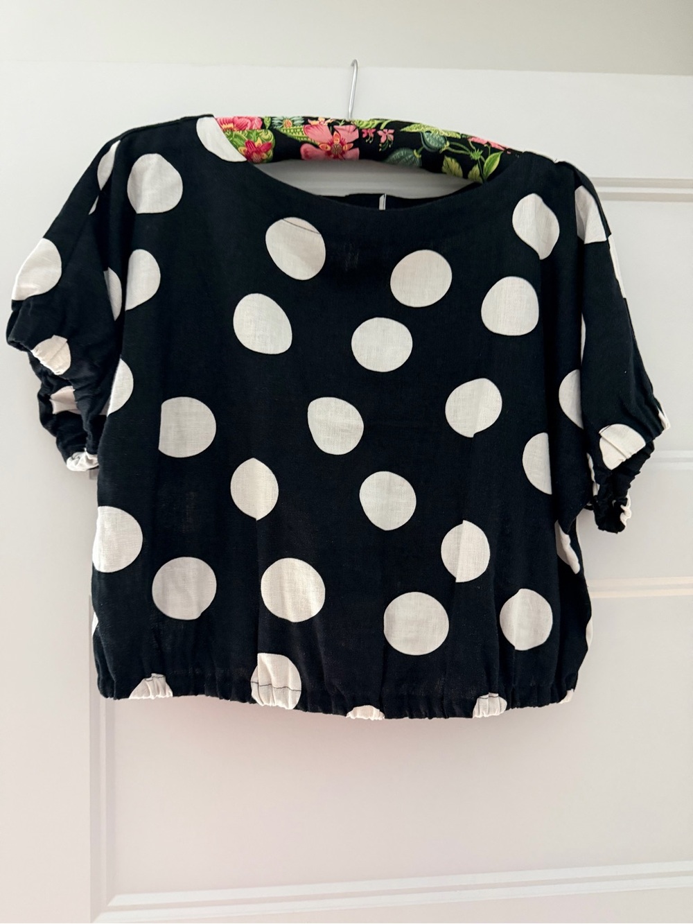 TABITHA BROWN BY TARGET B&W LINE CROP TOP